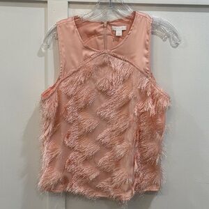Cache Chic Blush Textured Sleeveless Blouse